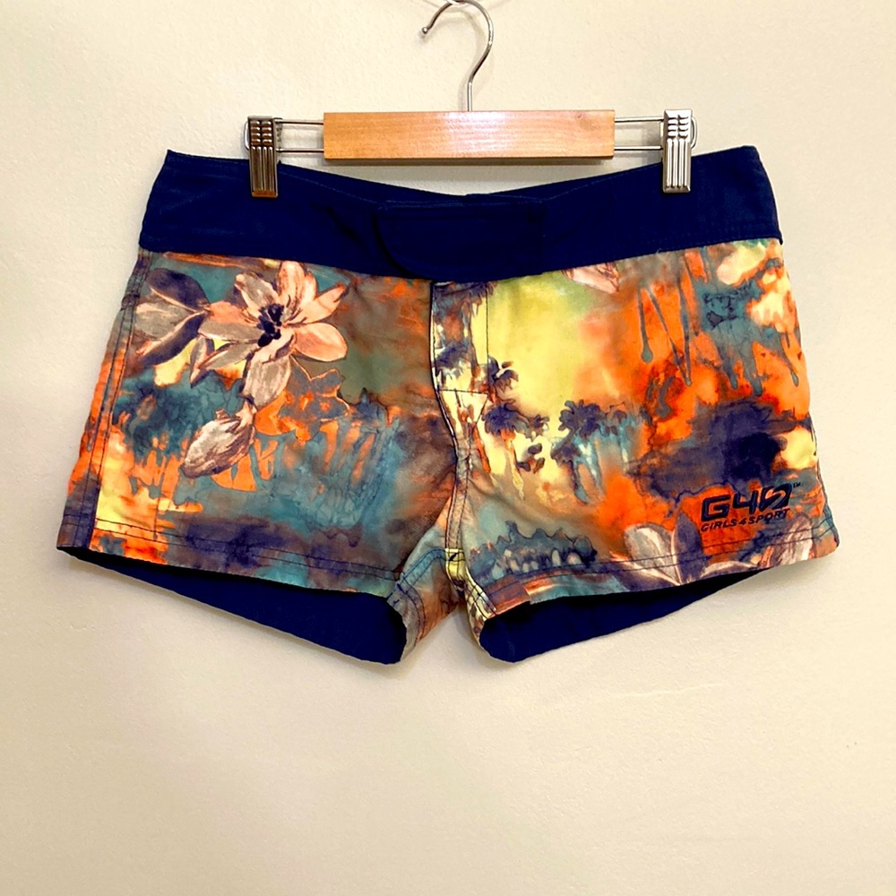 Girls 4 Sport reversible board shorts